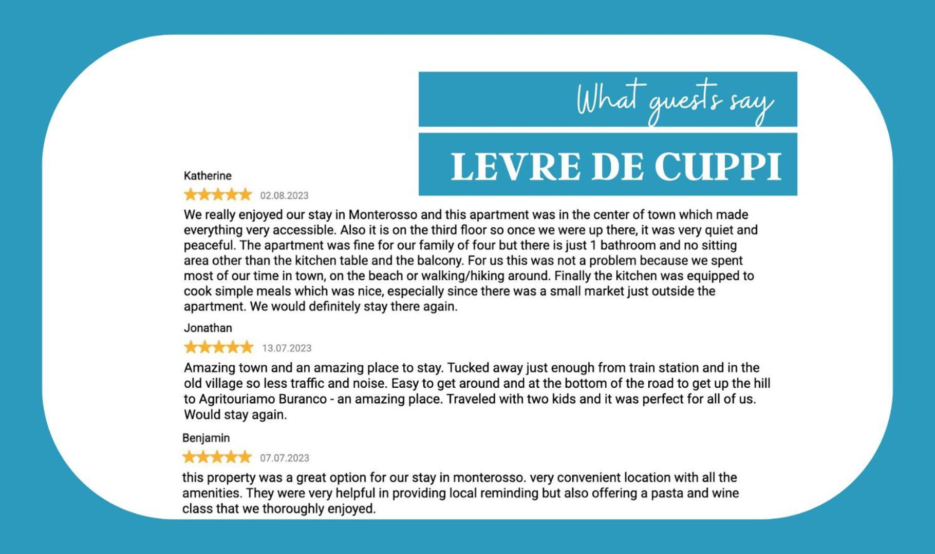 Levre De Cuppi Apartment มอนเตรอสโซ อัล มาเร ภายนอก รูปภาพ